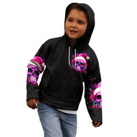 Sugar Skull Santa Kid Hoodie I Wan't To Be A Nice Person But Everyone Is Just So Stupid - Wonder Print Shop