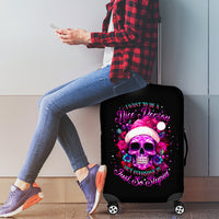 Sugar Skull Santa Luggage Cover I Wan't To Be A Nice Person But Everyone Is Just So Stupid - Wonder Print Shop