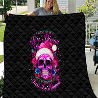 Sugar Skull Santa Quilt I Wan't To Be A Nice Person But Everyone Is Just So Stupid - Wonder Print Shop