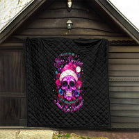Sugar Skull Santa Quilt I Wan't To Be A Nice Person But Everyone Is Just So Stupid - Wonder Print Shop