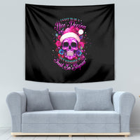 Sugar Skull Santa Tapestry I Wan't To Be A Nice Person But Everyone Is Just So Stupid - Wonder Print Shop