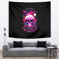 Sugar Skull Santa Tapestry I Wan't To Be A Nice Person But Everyone Is Just So Stupid - Wonder Print Shop