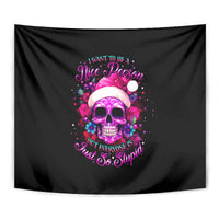 Sugar Skull Santa Tapestry I Wan't To Be A Nice Person But Everyone Is Just So Stupid - Wonder Print Shop