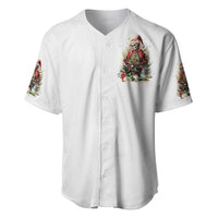 Skeleton Santa Claus Baseball Jersey On The Naughty List And I Regret Nothing - Wonder Print Shop