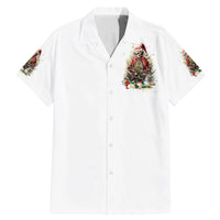 Skeleton Santa Claus Family Matching Mermaid Dress and Hawaiian Shirt On The Naughty List And I Regret Nothing - Wonder Print Shop