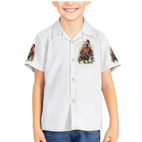 Skeleton Santa Claus Family Matching Mermaid Dress and Hawaiian Shirt On The Naughty List And I Regret Nothing - Wonder Print Shop