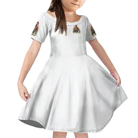 Skeleton Santa Claus Family Matching Short Sleeve Bodycon Dress and Hawaiian Shirt On The Naughty List And I Regret Nothing - Wonder Print Shop