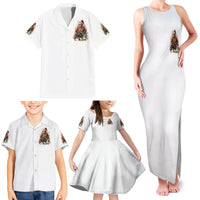 Skeleton Santa Claus Family Matching Tank Maxi Dress and Hawaiian Shirt On The Naughty List And I Regret Nothing - Wonder Print Shop