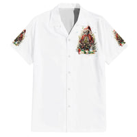 Skeleton Santa Claus Hawaiian Shirt On The Naughty List And I Regret Nothing - Wonder Print Shop