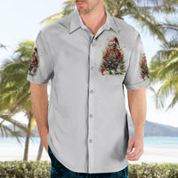 Skeleton Santa Claus Hawaiian Shirt On The Naughty List And I Regret Nothing - Wonder Print Shop