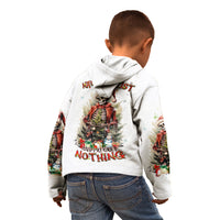 Skeleton Santa Claus Kid Hoodie On The Naughty List And I Regret Nothing - Wonder Print Shop