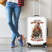 Skeleton Santa Claus Luggage Cover On The Naughty List And I Regret Nothing - Wonder Print Shop