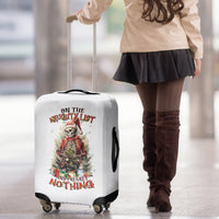 Skeleton Santa Claus Luggage Cover On The Naughty List And I Regret Nothing - Wonder Print Shop