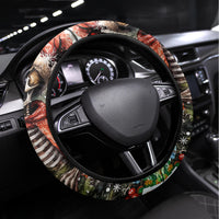 Skeleton Santa Claus Steering Wheel Cover On The Naughty List And I Regret Nothing - Wonder Print Shop