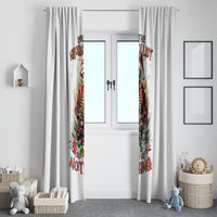 Skeleton Santa Claus Window Curtain On The Naughty List And I Regret Nothing - Wonder Print Shop