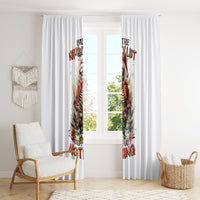 Skeleton Santa Claus Window Curtain On The Naughty List And I Regret Nothing - Wonder Print Shop