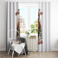 Skeleton Santa Claus Window Curtain On The Naughty List And I Regret Nothing - Wonder Print Shop