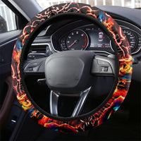 Flower Skull Steering Wheel Cover One Day Say Fuck Itt All And Let My Demons Out - Wonder Print Shop
