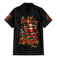 Skeleton Santa Claus Family Matching Mermaid Dress and Hawaiian Shirt Rockin' Around The Christmas Tree - Wonder Print Shop