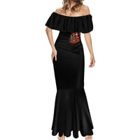 Skeleton Santa Claus Mermaid Dress Rockin' Around The Christmas Tree - Wonder Print Shop