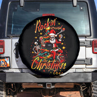 Skeleton Santa Claus Spare Tire Cover Rockin' Around The Christmas Tree - Wonder Print Shop
