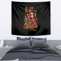 Skeleton Santa Claus Tapestry Rockin' Around The Christmas Tree - Wonder Print Shop