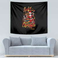Skeleton Santa Claus Tapestry Rockin' Around The Christmas Tree - Wonder Print Shop