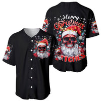 Skeleton Santa Claus Baseball Jersey Merry Christmas Bitches - Wonder Print Shop