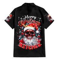 Skeleton Santa Claus Family Matching Mermaid Dress and Hawaiian Shirt Merry Christmas Bitches - Wonder Print Shop