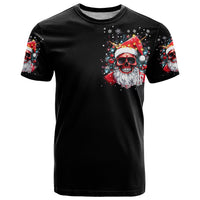 Skeleton Santa Claus T Shirt Merry Christmas Bitches - Wonder Print Shop