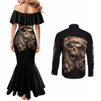 skeleton-santa-claus-couples-matching-mermaid-dress-and-long-sleeve-button-shirt-scary-skeleton-santa-claus-coming