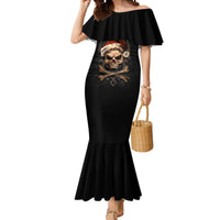 Skeleton Santa Claus Mermaid Dress Scary Skeleton Santa Claus Coming - Wonder Print Shop