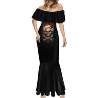 Skeleton Santa Claus Mermaid Dress Scary Skeleton Santa Claus Coming - Wonder Print Shop