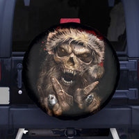 Skeleton Santa Claus Spare Tire Cover Scary Skeleton Santa Claus Coming - Wonder Print Shop