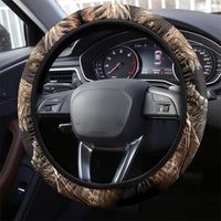 Skeleton Santa Claus Steering Wheel Cover Scary Skeleton Santa Claus Coming - Wonder Print Shop