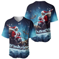 Skeleton Santa Claus Baseball Jersey Santa Claus Is Coming To Town - Wonder Print Shop