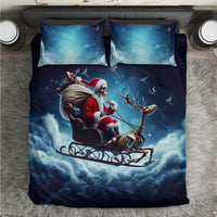 Skeleton Santa Claus Bedding Set Santa Claus Is Coming To Town - Wonder Print Shop