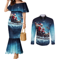 skeleton-santa-claus-couples-matching-mermaid-dress-and-long-sleeve-button-shirt-santa-claus-is-coming-to-town