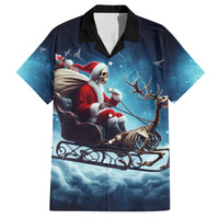 Skeleton Santa Claus Family Matching Summer Maxi Dress and Hawaiian Shirt Santa Claus Is Coming To Town - Wonder Print Shop