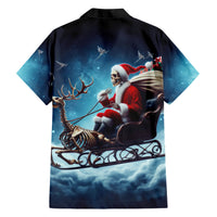 Skeleton Santa Claus Hawaiian Shirt Santa Claus Is Coming To Town - Wonder Print Shop