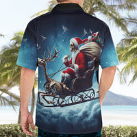 Skeleton Santa Claus Hawaiian Shirt Santa Claus Is Coming To Town - Wonder Print Shop