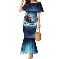 Skeleton Santa Claus Mermaid Dress Santa Claus Is Coming To Town - Wonder Print Shop