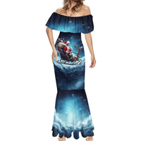 Skeleton Santa Claus Mermaid Dress Santa Claus Is Coming To Town - Wonder Print Shop