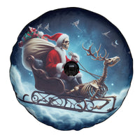 Skeleton Santa Claus Spare Tire Cover Santa Claus Is Coming To Town - Wonder Print Shop
