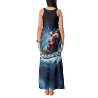 Skeleton Santa Claus Tank Maxi Dress Santa Claus Is Coming To Town - Wonder Print Shop