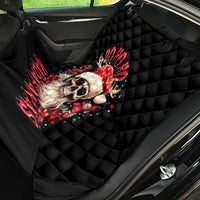 Skull Santa Claus Back Car Seat Cover Ho Ho Ho Madafakas - Wonder Print Shop