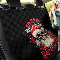 Skull Santa Claus Back Car Seat Cover Ho Ho Ho Madafakas - Wonder Print Shop