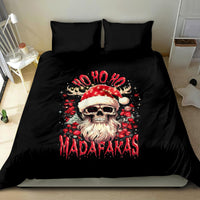 Skull Santa Claus Bedding Set Ho Ho Ho Madafakas - Wonder Print Shop