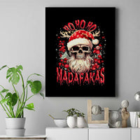 Skull Santa Claus Canvas Wall Art Ho Ho Ho Madafakas - Wonder Print Shop