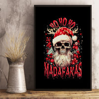 Skull Santa Claus Canvas Wall Art Ho Ho Ho Madafakas - Wonder Print Shop